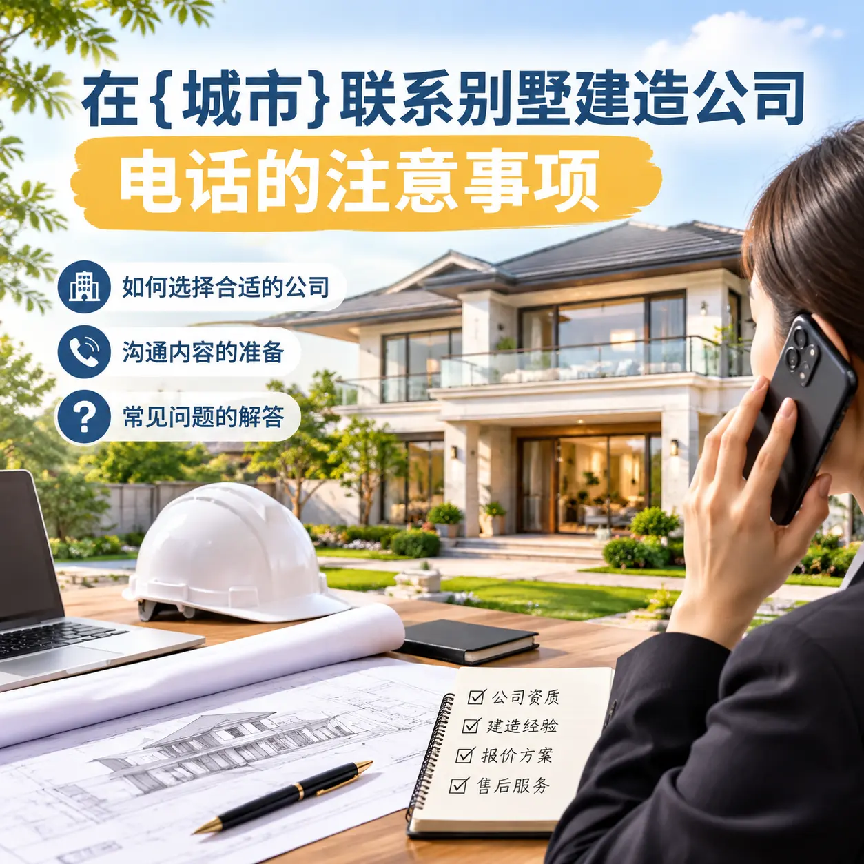 在贵阳联系别墅建造公司电话的注意事项