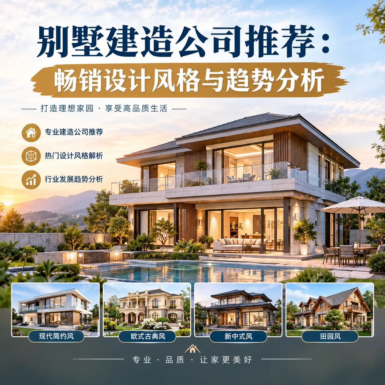 别墅建造公司推荐： 贵阳 畅销设计风格与趋势分析