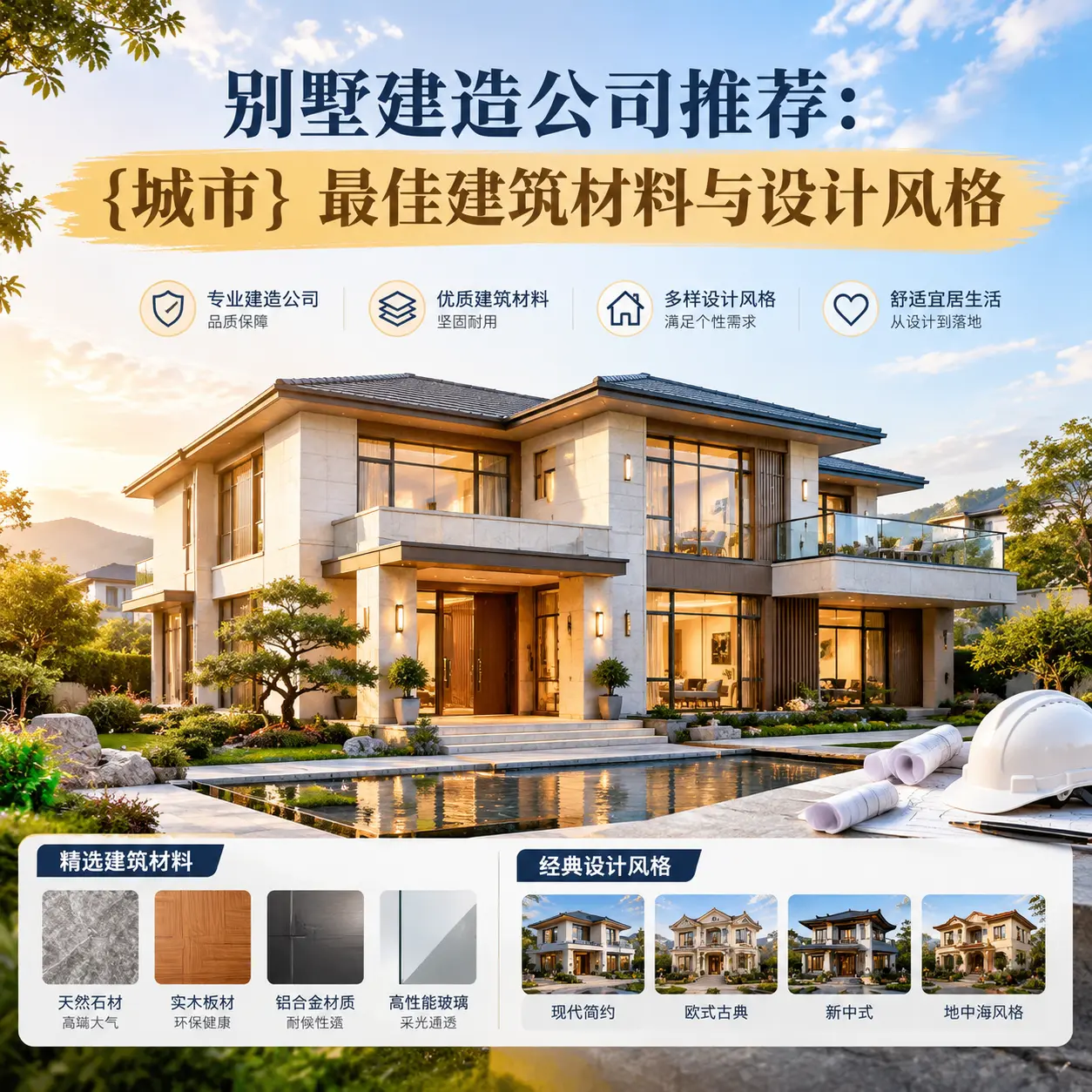 别墅建造公司推荐： 贵阳 最佳建筑材料与设计风格