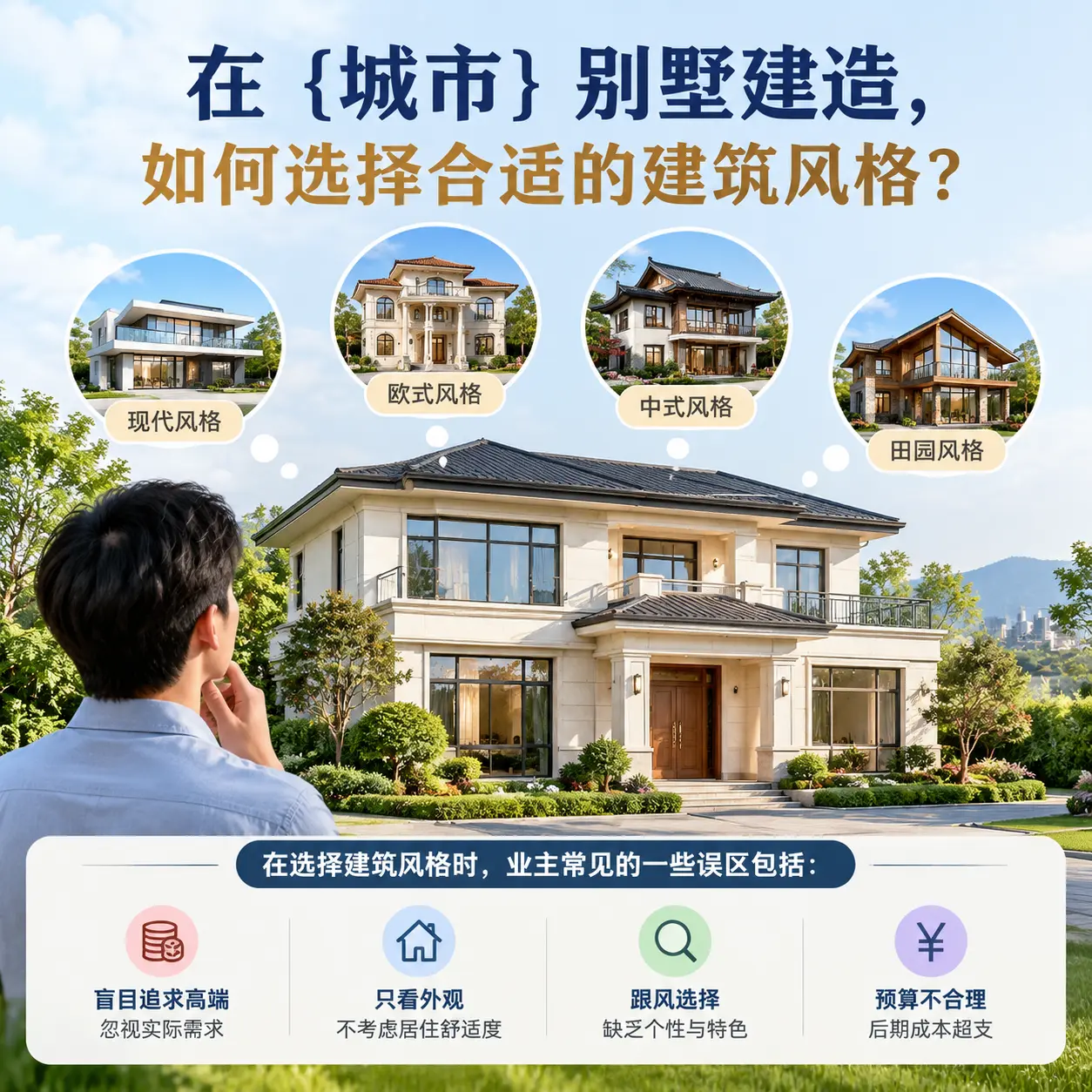在 贵阳 别墅建造，如何选择合适的建筑风格？