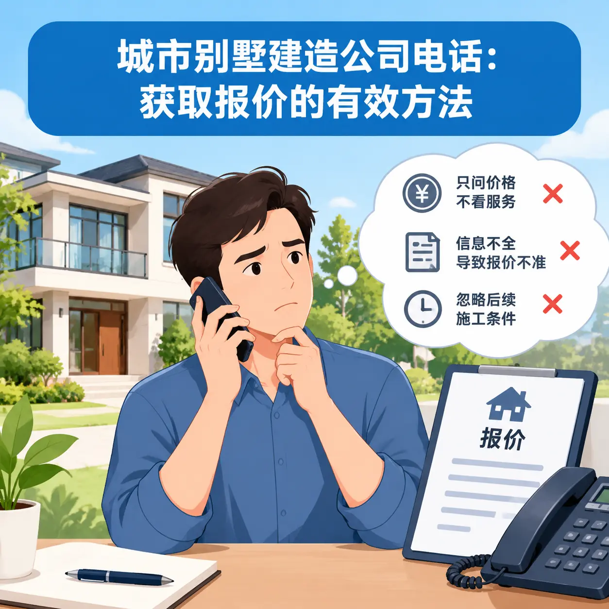 贵阳别墅建造公司电话：获取报价的有效方法